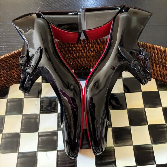 Christian Louboutin Miss Jane 55MM Patent Leather Pumps 39 - Only Worn Twice! - Picture 5 of 8